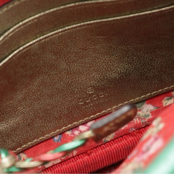 Gucci Mini Trapuntata Zumi Dome Crossbody Bag in Tricolor Metallic Leather - Picture 5 of 7